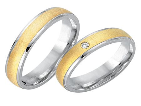 Trauringe 585 Bicolor