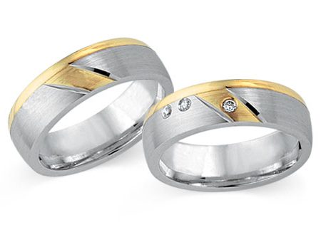 Trauringe 585 Bicolor