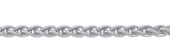 Zopf Collier Kette 21 mm