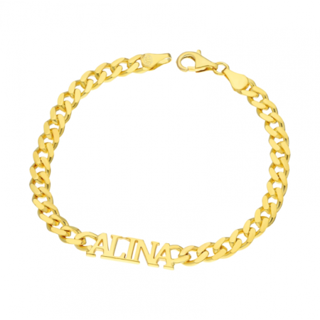 Cubanlink Namensarmkette Damen