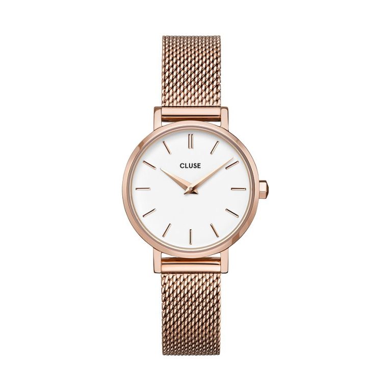 Cluse Boho Chic Petite Mesh Black Rose Gold Colour CW0101211004-Copy