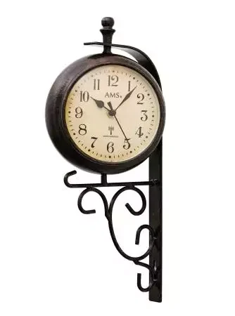doppelseitige Wanduhr Funk AMS
