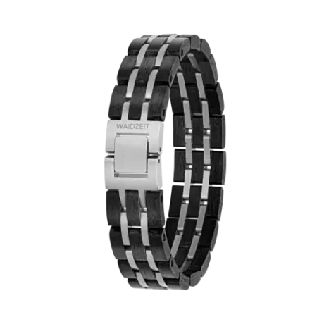 Element Armband Waidzeit Ebenholz silberfarben