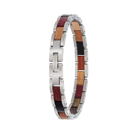 Element Armband Waidzeit Bunt silberfarben