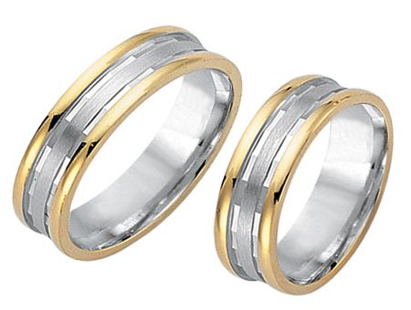 Trauringe 585 Bicolor