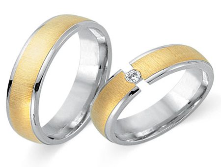 Trauringe 585 Bicolor