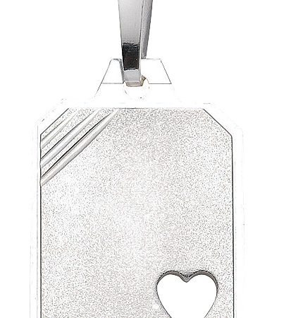 Eckige Gravurplatte aus Silber