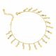 Plate X Zirkonia Anklet