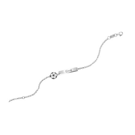 ARMBAND FUSSBALL 925 Sterling