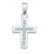 Kreuzanhänger aus Silber mit Zirkonia