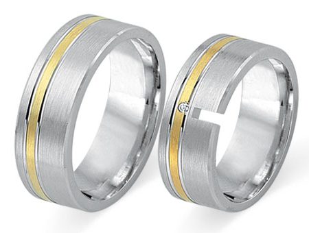 Trauringe 585 Bicolor