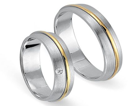 Trauringe 585 Bicolor