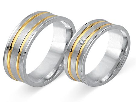 Trauringe 585 Bicolor