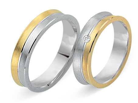 Trauringe 585 Bicolor