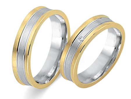 Trauringe 585 Bicolor