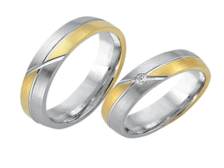 Trauringe 585 Bicolor