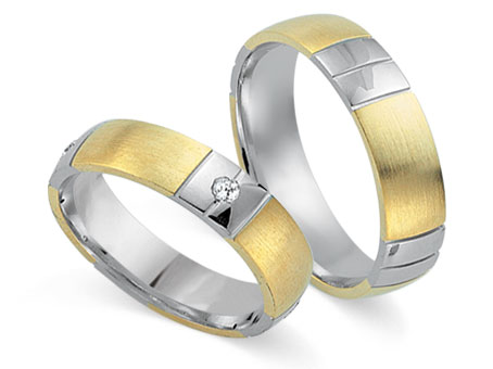 Trauringe 585 Bicolor