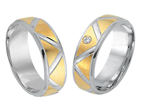 Trauringe 585 Bicolor