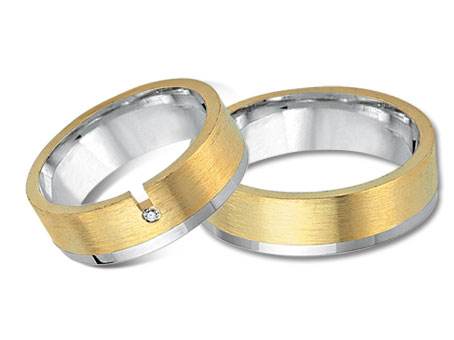 Trauringe 585 Bicolor