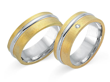 Trauringe 585 Bicolor