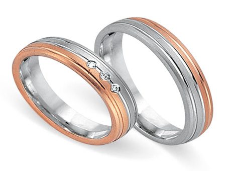 Trauringe 585 Bicolor