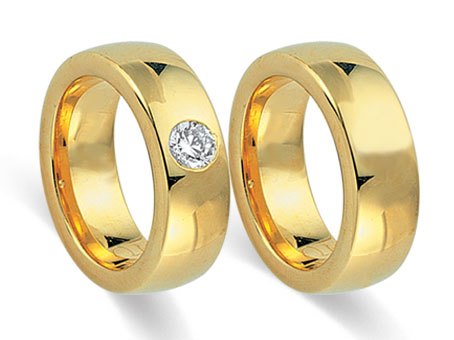 Trauringe 585 Gelbgold