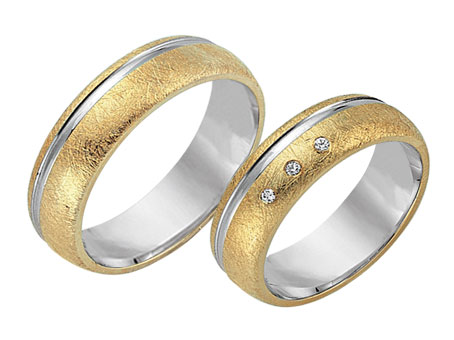 Trauringe 585 Bicolor