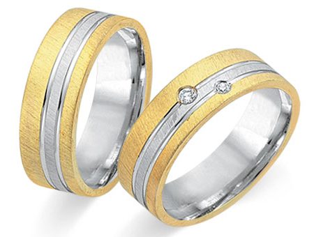 Trauringe 585 Bicolor