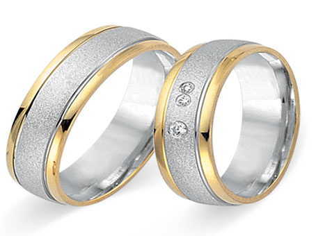 Trauringe 585 Bicolor