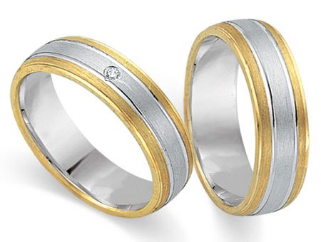 Trauringe 585 Bicolor