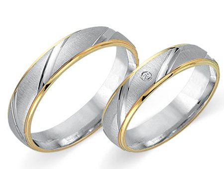 Trauringe 333 Bicolor