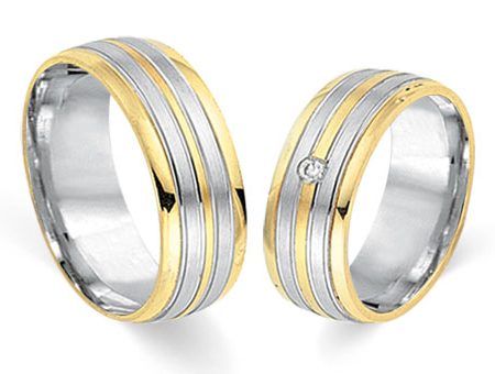 Trauringe 585 Bicolor