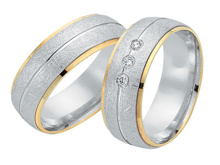 Trauringe 585 Bicolor