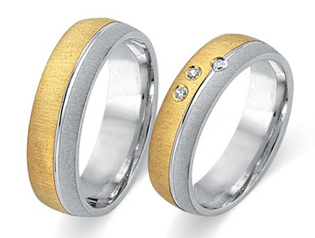 Trauringe 585 Bicolor