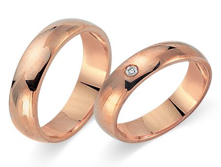 Trauringe 585 Rotgold