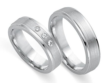 Trauringe 333 Weißgold