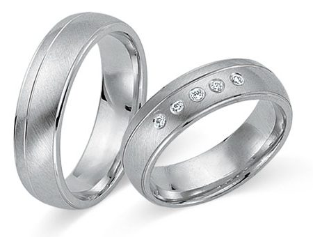 Trauringe 585 Weißgold