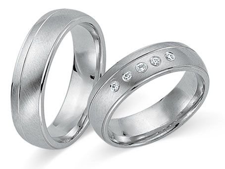 Trauringe 585 Weißgold