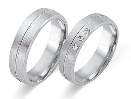 Trauringe 333 Weißgold