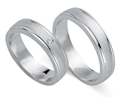 Trauringe 333 Weißgold