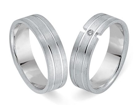 Trauringe 333 Weißgold