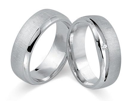 Trauringe 333 Weißgold