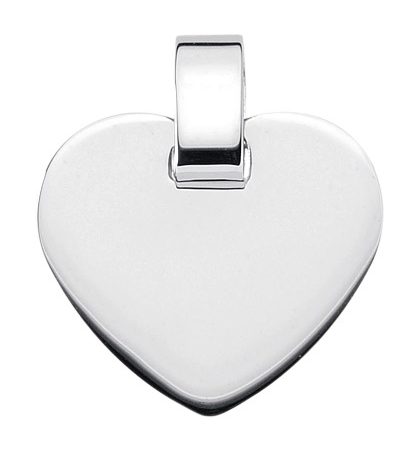 Herz Sortiment Gravurplatte aus Silber