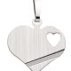 Herz Gravurplatte aus Silber