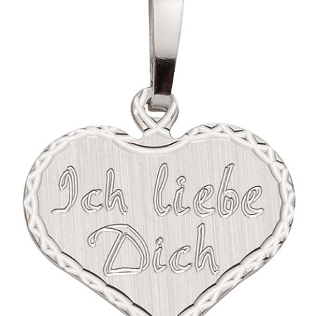 Herz mit Schrift Gravurplatte aus Silber