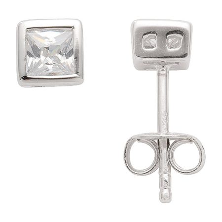 Ohrstecker aus Silber mit Zirkonia