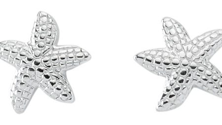 Silber Motive Ohrstecker Seestern