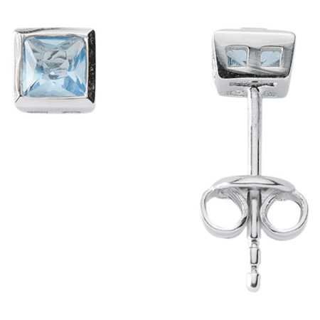 Silber Ohrstecker mit Zirkonia