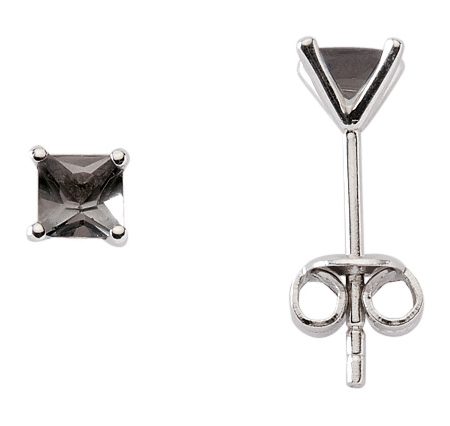 Silber Ohrstecker mit Zirkonia