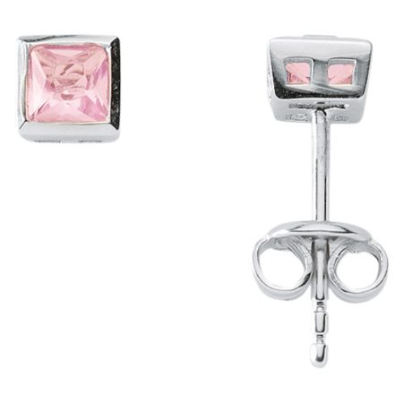 Silber Ohrstecker mit Zirkonia